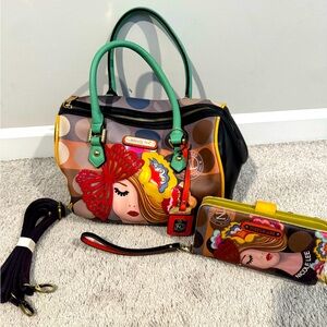 Nicole Lee Boston bag with wallet